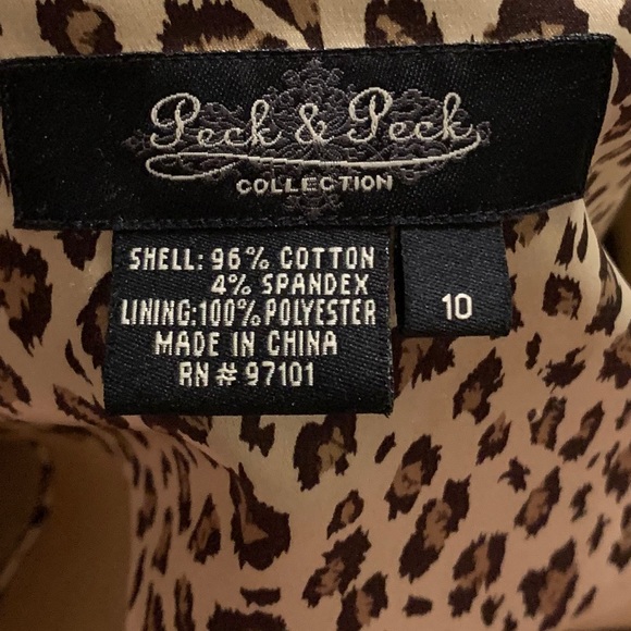 Peck & Peck Collection Coat Size 10 Tan - Picture 4 of 6